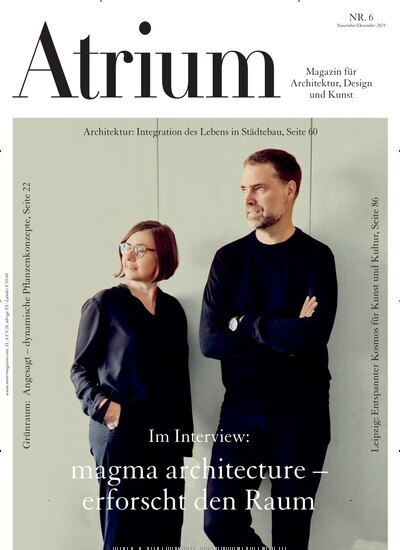 Titelbild der Ausgabe 6/2024 von Atrium. Diese Zeitschrift und viele weitere Gartenzeitschriften und Wohnzeitschriften als Abo oder epaper bei United Kiosk online kaufen.