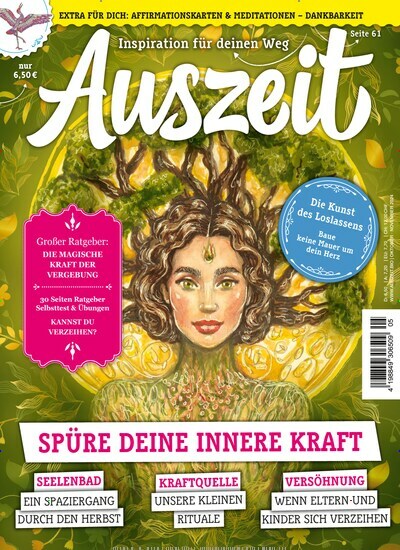 Titelbild der Ausgabe 5/2024 von Auszeit. Diese Zeitschrift und viele weitere Frauenzeitschriften als Abo oder epaper bei United Kiosk online kaufen.