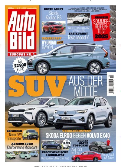 Titelbild der Ausgabe 10/2025 von Auto Bild. Diese Zeitschrift und viele weitere Automagazine und Motorradzeitschriften als Abo oder epaper bei United Kiosk online kaufen.