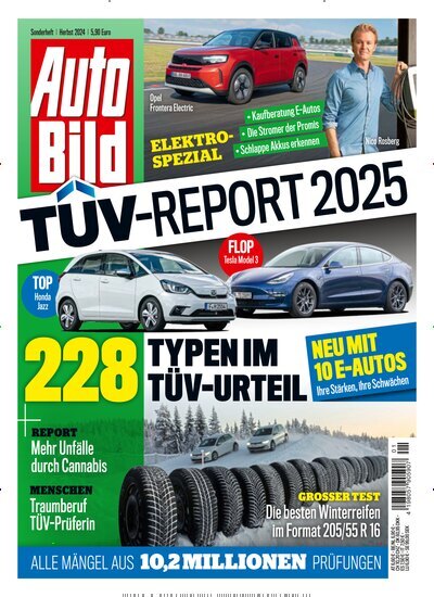 Titelbild der Ausgabe 1/2025 von Auto Bild Spezial TÜV Report. Diese Zeitschrift und viele weitere Automagazine und Motorradzeitschriften als Abo oder epaper bei United Kiosk online kaufen.