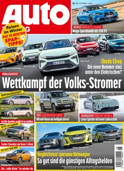 Titelbild der Ausgabe 5/2025 von Auto Zeitung. Diese Zeitschrift und viele weitere Automagazine und Motorradzeitschriften als Abo oder epaper bei United Kiosk online kaufen.