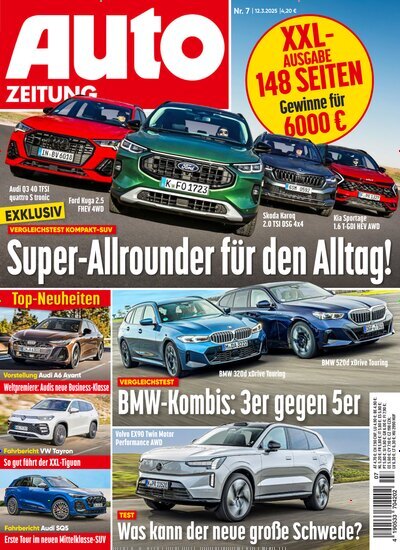 Titelbild der Ausgabe 7/2025 von Auto Zeitung. Diese Zeitschrift und viele weitere Automagazine und Motorradzeitschriften als Abo oder epaper bei United Kiosk online kaufen.