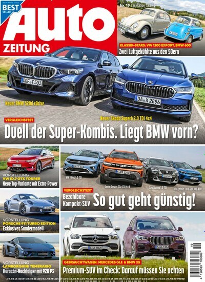 Titelbild der Ausgabe 19/2024 von Auto Zeitung. Diese Zeitschrift und viele weitere Automagazine und Motorradzeitschriften als Abo oder epaper bei United Kiosk online kaufen.