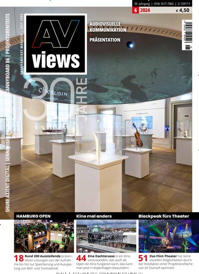 Titelbild der Ausgabe 6/2024 von AV-views. Diese Zeitschrift und viele weitere Logistikmagazine und Medienmagazine als Abo oder epaper bei United Kiosk online kaufen.