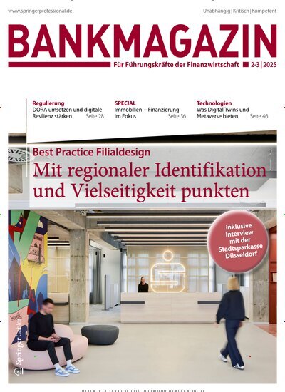 Titelbild der Ausgabe 2/2025 von Bankmagazin. Diese Zeitschrift und viele weitere Businessmagazine als Abo oder epaper bei United Kiosk online kaufen.