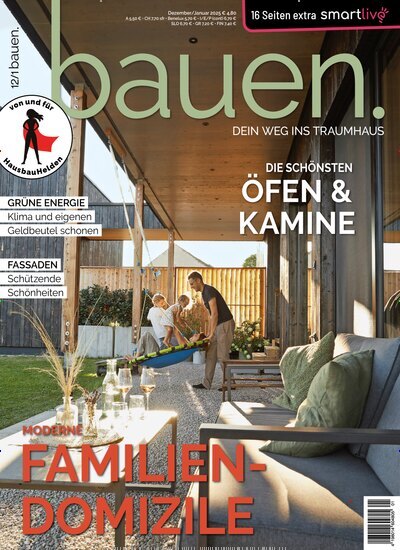 Titelbild der Ausgabe 1/2025 von bauen. Diese Zeitschrift und viele weitere Gartenzeitschriften und Wohnzeitschriften als Abo oder epaper bei United Kiosk online kaufen.