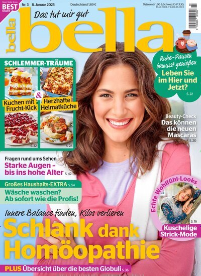 Titelbild der Ausgabe 3/2025 von bella. Diese Zeitschrift und viele weitere Frauenzeitschriften als Abo oder epaper bei United Kiosk online kaufen.