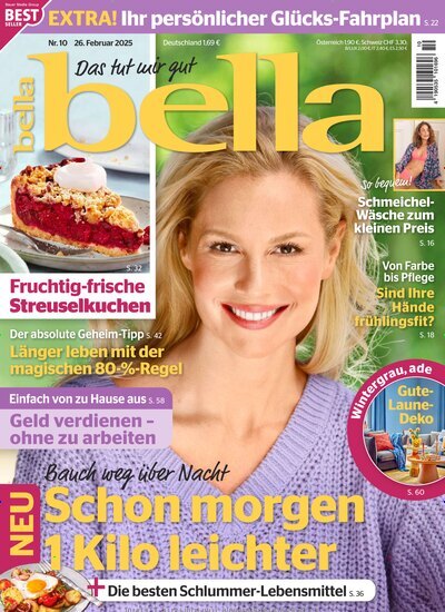 Titelbild der Ausgabe 10/2025 von bella. Diese Zeitschrift und viele weitere Frauenzeitschriften als Abo oder epaper bei United Kiosk online kaufen.