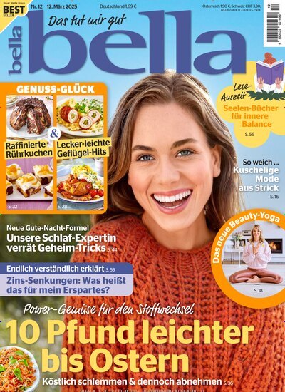 Titelbild der Ausgabe 12/2025 von bella. Diese Zeitschrift und viele weitere Frauenzeitschriften als Abo oder epaper bei United Kiosk online kaufen.