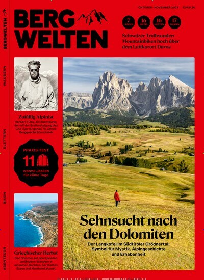 Titelbild der Ausgabe 5/2024 von Bergwelten. Diese Zeitschrift und viele weitere Sportmagazine als Abo oder epaper bei United Kiosk online kaufen.