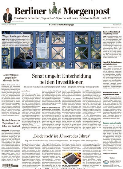 Titelbild der Ausgabe 13/2025 von Berliner Morgenpost. Diese Zeitschrift und viele weitere Zeitungsabos als Abo oder epaper bei United Kiosk online kaufen.