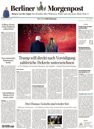 Titelbild der Ausgabe 19/2025 von Berliner Morgenpost. Diese Zeitschrift und viele weitere Zeitungsabos als Abo oder epaper bei United Kiosk online kaufen.