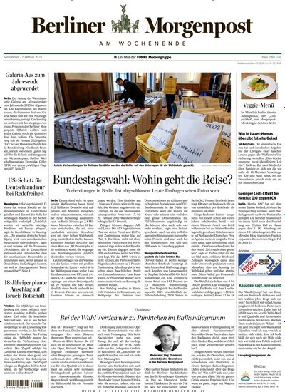 Titelbild der Ausgabe 52/2025 von Berliner Morgenpost. Diese Zeitschrift und viele weitere Zeitungsabos als Abo oder epaper bei United Kiosk online kaufen.