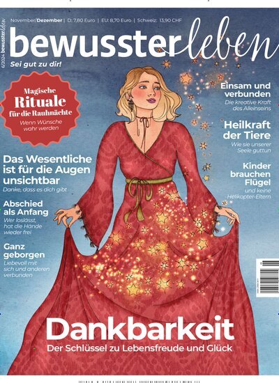 Titelbild der Ausgabe 6/2024 von bewusster leben. Diese Zeitschrift und viele weitere Reisemagazine, Freizeitmagazine und Wissensmagazine als Abo oder epaper bei United Kiosk online kaufen.