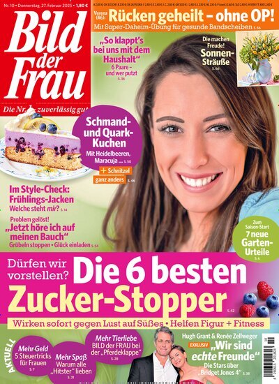 Titelbild der Ausgabe 10/2025 von Bild der Frau. Diese Zeitschrift und viele weitere Frauenzeitschriften als Abo oder epaper bei United Kiosk online kaufen.