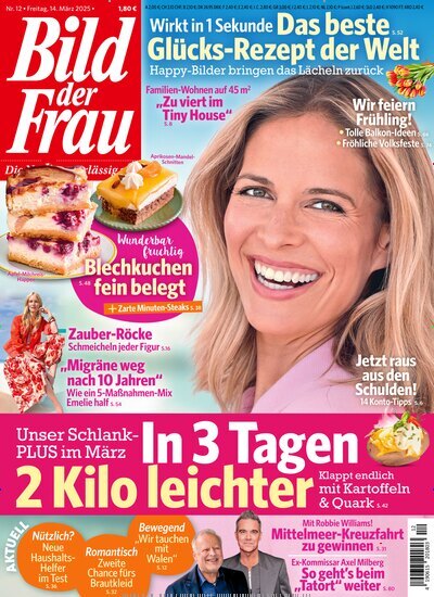 Titelbild der Ausgabe 12/2025 von Bild der Frau. Diese Zeitschrift und viele weitere Frauenzeitschriften als Abo oder epaper bei United Kiosk online kaufen.