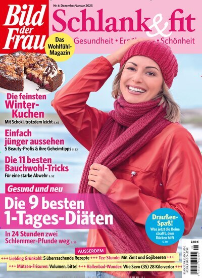 Titelbild der Ausgabe 6/2024 von Bild der Frau - Schlank und fit. Diese Zeitschrift und viele weitere Frauenzeitschriften als Abo oder epaper bei United Kiosk online kaufen.