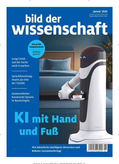 Titelbild der Ausgabe 1/2025 von bild der wissenschaft. Diese Zeitschrift und viele weitere Reisemagazine, Freizeitmagazine und Wissensmagazine als Abo oder epaper bei United Kiosk online kaufen.