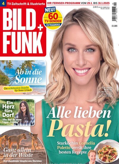 Titelbild der Ausgabe 4/2025 von Bild + Funk. Diese Zeitschrift und viele weitere Programmzeitschriften als Abo oder epaper bei United Kiosk online kaufen.