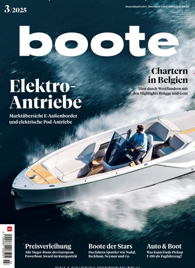 Titelbild der Ausgabe 3/2025 von boote. Diese Zeitschrift und viele weitere Sportmagazine als Abo oder epaper bei United Kiosk online kaufen.