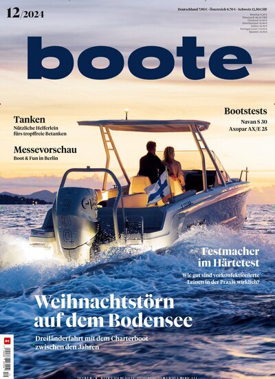 Titelbild der Ausgabe 12/2024 von boote. Diese Zeitschrift und viele weitere Sportmagazine als Abo oder epaper bei United Kiosk online kaufen.