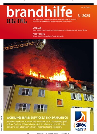 Titelbild der Ausgabe 3/2025 von Brandhilfe Baden-Württemberg. Diese Zeitschrift und viele weitere Jurazeitschriften und Zeitschriften für Verwaltung als Abo oder epaper bei United Kiosk online kaufen.