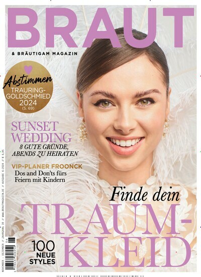 Titelbild der Ausgabe 6/2024 von Braut & Bräutigam Magazin. Diese Zeitschrift und viele weitere Frauenzeitschriften als Abo oder epaper bei United Kiosk online kaufen.