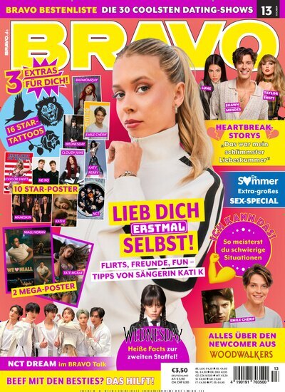 Titelbild der Ausgabe 13/2024 von Bravo. Diese Zeitschrift und viele weitere Jugendzeitschriften und Kinderzeitschriften als Abo oder epaper bei United Kiosk online kaufen.