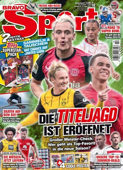 Titelbild der Ausgabe 10/2024 von Bravo Sport. Diese Zeitschrift und viele weitere Sportmagazine als Abo oder epaper bei United Kiosk online kaufen.