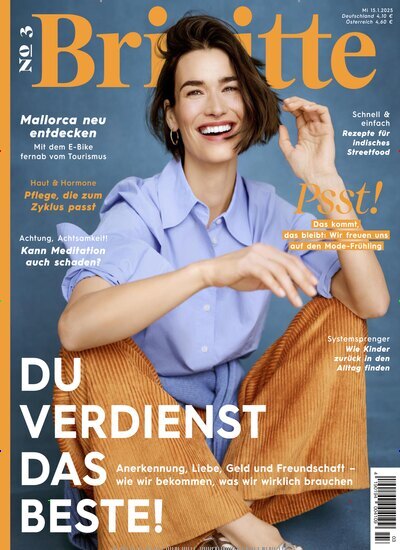 Titelbild der Ausgabe 3/2025 von Brigitte. Diese Zeitschrift und viele weitere Frauenzeitschriften als Abo oder epaper bei United Kiosk online kaufen.