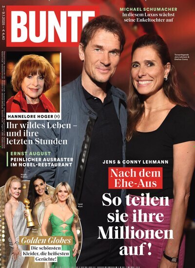 Titelbild der Ausgabe 3/2025 von BUNTE. Diese Zeitschrift und viele weitere Lifestylemagazine und Peoplemagazine als Abo oder epaper bei United Kiosk online kaufen.