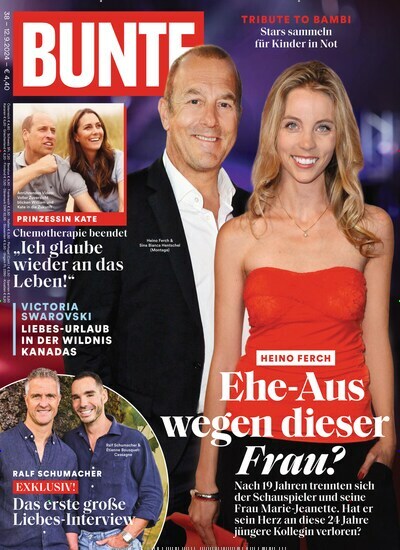 Titelbild der Ausgabe 38/2024 von BUNTE. Diese Zeitschrift und viele weitere Lifestylemagazine und Peoplemagazine als Abo oder epaper bei United Kiosk online kaufen.