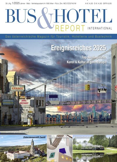 Titelbild der Ausgabe 1/2025 von Bus & Hotel Report International. Diese Zeitschrift und viele weitere Gastronomiezeitschriften, Fashionmagazine, Beautymagazine als Abo oder epaper bei United Kiosk online kaufen.