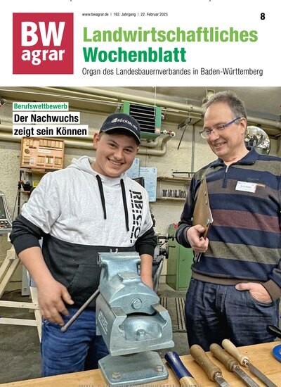 Titelbild der Ausgabe 8/2025 von BWagrar Landwirtschaftliches Wochenblatt. Diese Zeitschrift und viele weitere Naturzeitschriften, Landwirtschaftszeitungen und Umweltmagazine als Abo oder epaper bei United Kiosk online kaufen.