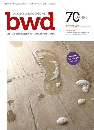 Titelbild der Ausgabe 7/2024 von bwd boden wand decke. Diese Zeitschrift und viele weitere Architekturzeitschriften und Bauzeitschriften als Abo oder epaper bei United Kiosk online kaufen.