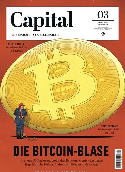 Titelbild der Ausgabe 3/2025 von Capital. Diese Zeitschrift und viele weitere Wirtschaftsmagazine und Politikmagazine als Abo oder epaper bei United Kiosk online kaufen.