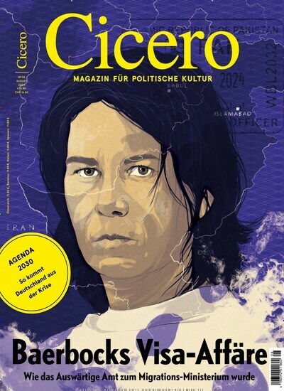 Titelbild der Ausgabe 8/2024 von Cicero. Diese Zeitschrift und viele weitere Wirtschaftsmagazine und Politikmagazine als Abo oder epaper bei United Kiosk online kaufen.
