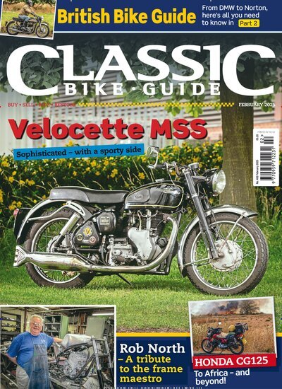 Titelbild der Ausgabe 2/2025 von Classic Bike Guide. Diese Zeitschrift und viele weitere Automagazine und Motorradzeitschriften als Abo oder epaper bei United Kiosk online kaufen.