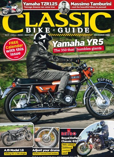 Titelbild der Ausgabe 12/2024 von Classic Bike Guide. Diese Zeitschrift und viele weitere Automagazine und Motorradzeitschriften als Abo oder epaper bei United Kiosk online kaufen.