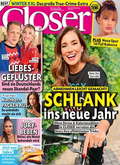 Titelbild der Ausgabe 2/2025 von Closer. Diese Zeitschrift und viele weitere Lifestylemagazine und Peoplemagazine als Abo oder epaper bei United Kiosk online kaufen.