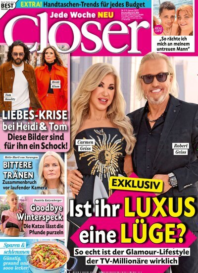 Titelbild der Ausgabe 3/2025 von Closer. Diese Zeitschrift und viele weitere Lifestylemagazine und Peoplemagazine als Abo oder epaper bei United Kiosk online kaufen.