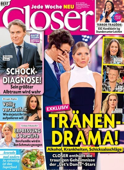 Titelbild der Ausgabe 12/2025 von Closer. Diese Zeitschrift und viele weitere Lifestylemagazine und Peoplemagazine als Abo oder epaper bei United Kiosk online kaufen.