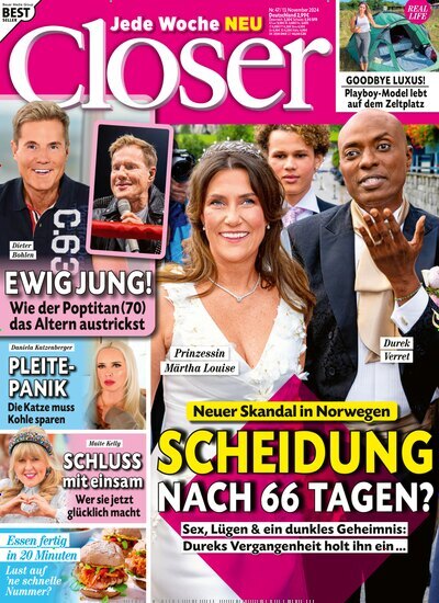 Titelbild der Ausgabe 47/2024 von Closer. Diese Zeitschrift und viele weitere Lifestylemagazine und Peoplemagazine als Abo oder epaper bei United Kiosk online kaufen.