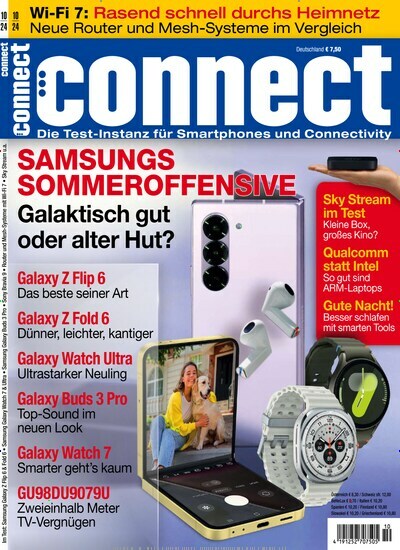 Titelbild der Ausgabe 10/2024 von connect. Diese Zeitschrift und viele weitere Audiomagazine, Filmmagazine und Fotozeitschriften als Abo oder epaper bei United Kiosk online kaufen.