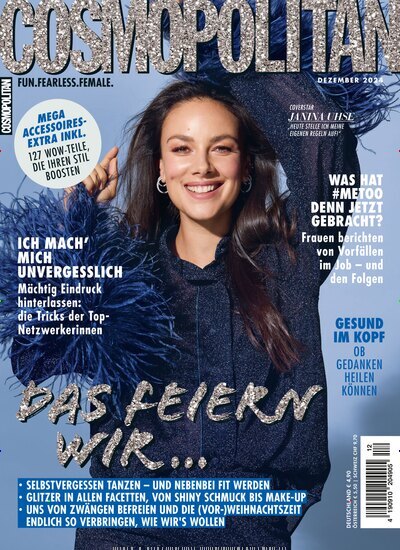 Titelbild der Ausgabe 12/2024 von Cosmopolitan. Diese Zeitschrift und viele weitere Frauenzeitschriften als Abo oder epaper bei United Kiosk online kaufen.