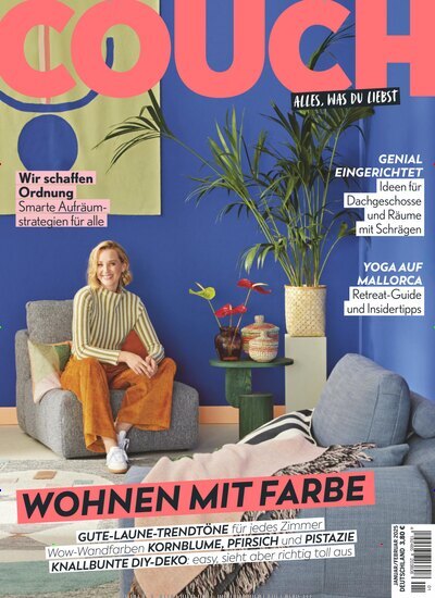 Titelbild der Ausgabe 1/2025 von Couch. Diese Zeitschrift und viele weitere Frauenzeitschriften als Abo oder epaper bei United Kiosk online kaufen.