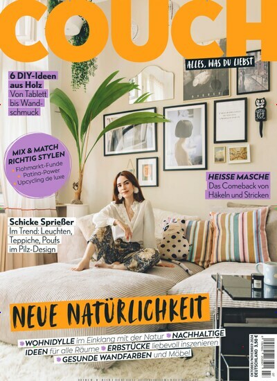 Titelbild der Ausgabe 7/2024 von Couch. Diese Zeitschrift und viele weitere Frauenzeitschriften als Abo oder epaper bei United Kiosk online kaufen.