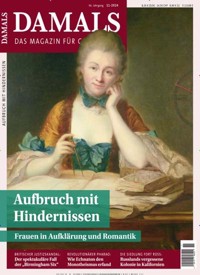 Titelbild der Ausgabe 11/2024 von Damals. Diese Zeitschrift und viele weitere Reisemagazine, Freizeitmagazine und Wissensmagazine als Abo oder epaper bei United Kiosk online kaufen.