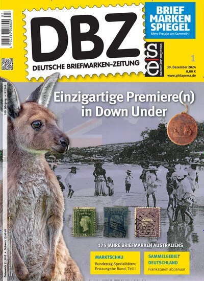 Titelbild der Ausgabe 1/2025 von DBZ Deutsche Briefmarken-Zeitung. Diese Zeitschrift und viele weitere Reisemagazine, Freizeitmagazine und Wissensmagazine als Abo oder epaper bei United Kiosk online kaufen.