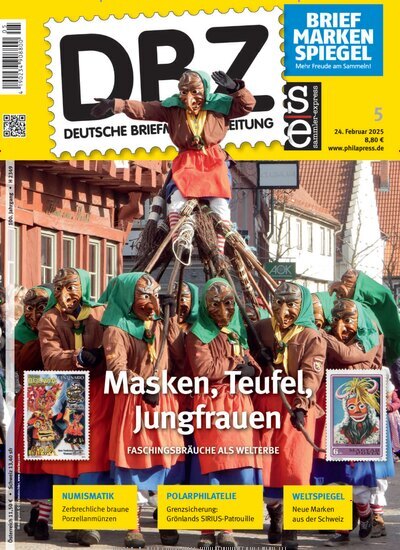 Titelbild der Ausgabe 5/2025 von DBZ Deutsche Briefmarken-Zeitung. Diese Zeitschrift und viele weitere Reisemagazine, Freizeitmagazine und Wissensmagazine als Abo oder epaper bei United Kiosk online kaufen.